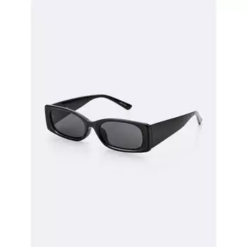 Gu By Uniqlo Uv Cut Narrow Square Sunglasses 09 BLACK/ONE SIZE