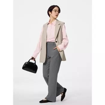 GU by Uniqlo Узкие брюки-клеш Z+e 07 GRAY/XS