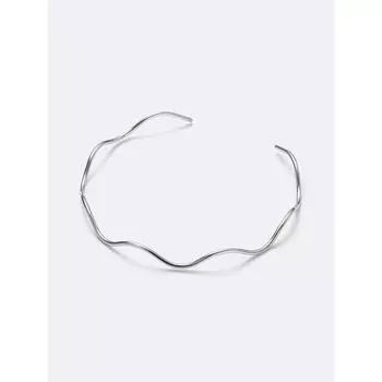 Gu By Uniqlo Волна Металлический Чокер 85 SILVER/ONE SIZE