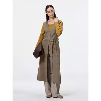 GU by Uniqlo Вязаное платье-джемпер Z+e 04 GRAY/XS