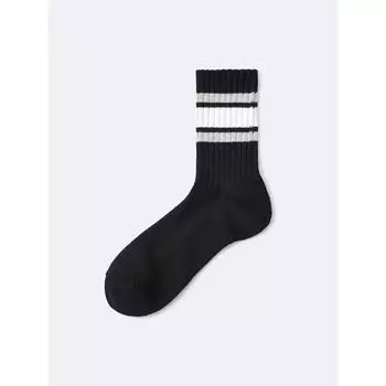 GU by Uniqlo Высокие носки до щиколотки, линия 1 09 BLACK/2729cm