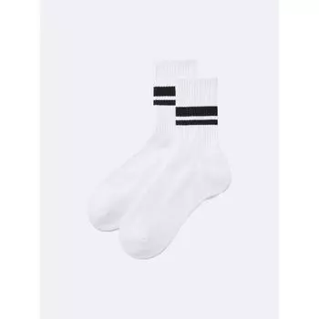 GU by Uniqlo Высокие носки Линия 01 OFF WHITE/2527cm
