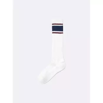 GU by Uniqlo Высокие носки Линия +e 01 OFF WHITE/2527cm