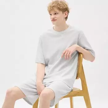 GU by Uniqlo вафельный комплект для отдыха с короткими рукавами и шортами