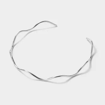 GU by Uniqlo волнистый металлический чокер