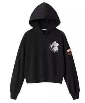 GU Evangelion Collaboration Parka Black