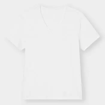 GU Style Heat V Neck T Short Sleeve + E