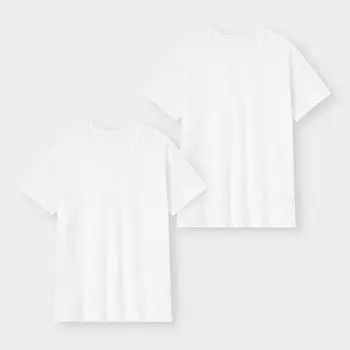 GU Внутренний V-образный вырез T с коротким рукавом 2P