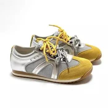 Gu Yun досуг спорт альпинизм большая голова манго голова внутренняя усиленная толстая подошва обувь легкие беговые Forrest Gump тренировочные кроссовки женские 35 жёлтый