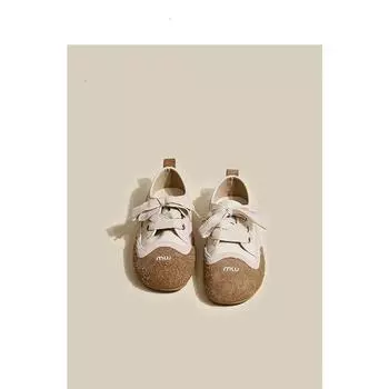 Gu Yunshu Retro German training shoes women s 2025 autumn new versatile ugly cute soft sole lace-up single shoes flat baseplate shoes women 35 жёлтый