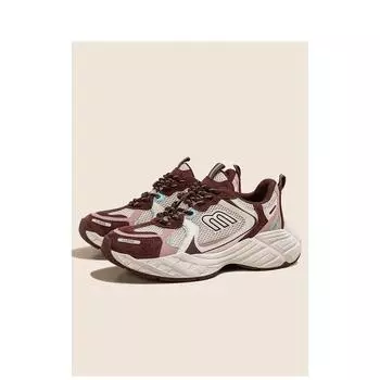 Gu Yunshu thick-soled color matching dad shoes women s leather spring new small versatile light sports and leisure shoes women 35