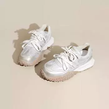 Gu Yunshu thick-soled Forrest Gump shoes women s 2025 spring new soft-soled sports and leisure dad shoes fashionable little white shoes 35