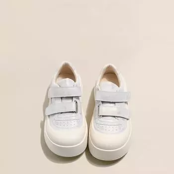 Gu Yunshu туфли на платформе белые женские 2025 новые весенние спортивные и развлекательные универсальные туфли с большой головой макетные туфли женские 35 серебряный