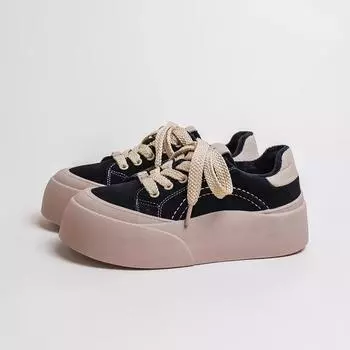 Gu Yunshu Ugly симпатичные бархатные туфли с большой головой кофейно-черного цвета для женщин 2024 года, новые универсальные теплые повседневные туфли для сноуборда 35