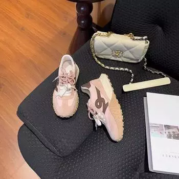 Gu Yunshu Весна и осень 2025 Новая обувь Dexun Модная универсальная обувь Forrest Gump Спортивная повседневная обувь на платформе Женская обувь 34