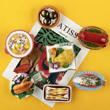 Гуандун Гуанчжоу имитационная модель еды стерео холодильник с жареным молочным поросенком или жареным поросенком паровая рисовая лапша