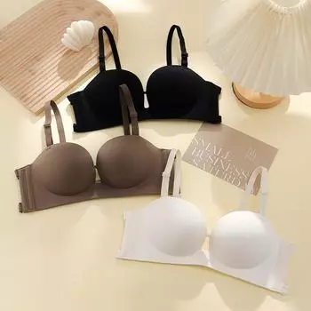 Guangdong Shantou постоянно не роняет нижнее белье, маленькая грудь собирается и регулируется удобным чехлом бюстгальтера 32/70 чёрный