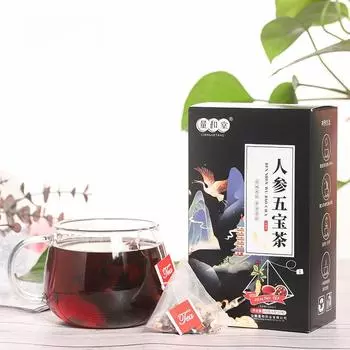 Guanghetang Men s Ginseng Wubao Ten Treasures Треугольный пакетик ароматизированный чай