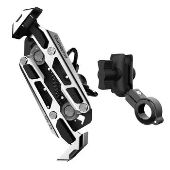 GUARDAMPER Silver Blade велосипедное крепление для смартфона для мотоциклов защитный держатель для смартфона GR-23 антивибрационный (Зажимное основание) серебряный