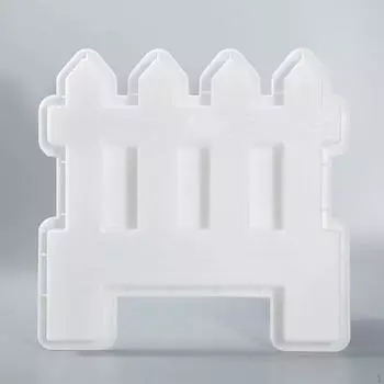 Guardrail Fence Side Stone Model Concrete Brick DIY Fencing Reusable Resin Casting for Flower
