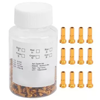 GUB 100 шт. велосипедный алюминиевый сплав спицы колпачок спицы крышка ниппель велосипедный аксессуарзолотой золотой