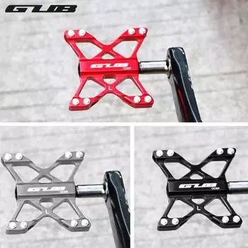 GUB 1 пара GC009 велосипедные педали с подшипниками из хромомолибденовой стали, легкие алюминиевые педали чёрный