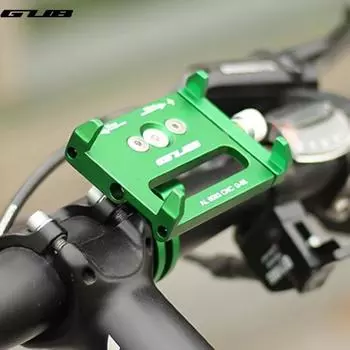 GUB G-85 Универсальная подставка для телефона на велосипеде Противоударный зажим на руль велосипеда из алюминиевого сплава GPS Кронштейн чёрный