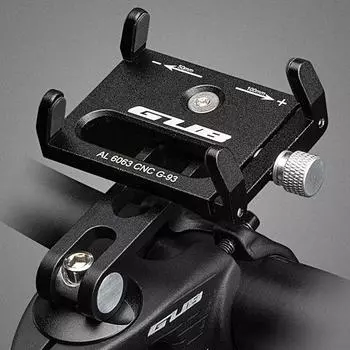 GUB G-93 Практичная подставка для мобильного телефона на велосипеде экономит пространство и обеспечивает хорошую твердость чёрный