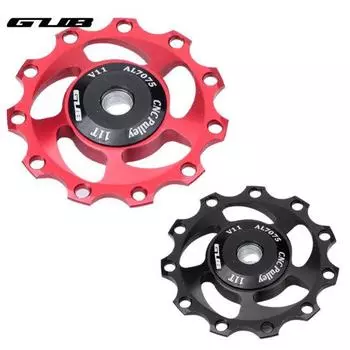 GUB Велосипедное направляющее колесо Шкив заднего колеса Переключатель MTB Road 11T Алюминиевый сплав