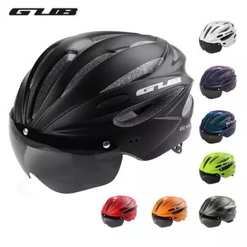 GUB Велосипедный шлем унисекс Велосипедный шлем с магнитными очками ПЛЮС Дышащие регулируемые велосипедные аксессуары