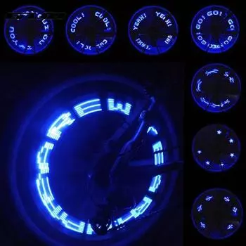 GUB Высокое качество велосипедов колеса шины спицы клапана буквы 7 светодиодов огни лампы