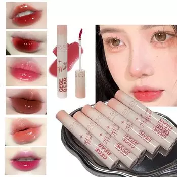 губа губа губа зеркало губа пухлая губная помада Micro Cool Zero Cake Помада, глазурь, глина, блеск, глазурь, губы, антипригарное покрытие (01# Цвет)