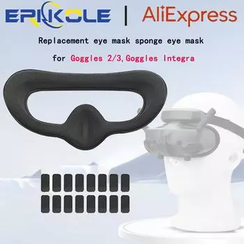 Губчатая маска для глаз для очков DJI Goggles 2/3, сменная маска для глаз Integra, чехол для подушки для лица, подкладка для аксессуаров DJI AVATA 2