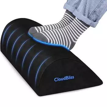 Губчатая ножная педаль, хлопок с эффектом памяти, офисный коврик для ног, автомобильная подставка для ног, опора для ног для беременных, релаксация лодыжки, съемная чёрный