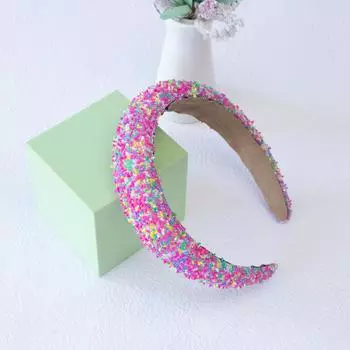 Губчатая подкладка Повязка на голову Широкая повязка на голову Повязки конфетного цвета Взрослые Украшения для волос Аксессуары для женщин девушек