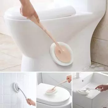 Губчатая щетка для чистки ванны щетка для уборки дома 1 шт. щетка с длинной ручкой щетка для ванной щетка для дома губка для мытья посуды многофункциональная щетка ручной работы серый