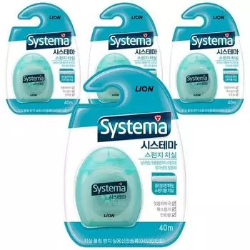 Губчатая зубная нить Systema 40 м, случайная доставка, 1 шт., 4 шт.