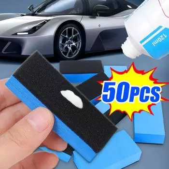 Губчатые блоки с кристаллическим покрытием, полировка автомобиля воском, губка для полировки, высокоплотное стеклянное покрытие, мембранная губка, салфетка для чистки автомобиля