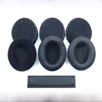 Губчатый чехол и амбушюр для наушников Sennheiser HD201/HD206/HD180 1 headband pad чёрный