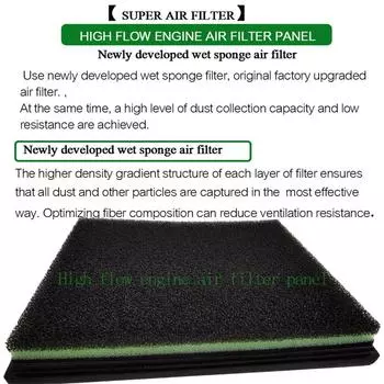 Губчатый воздушный фильтр 17801-0P100 для Toyota Sequoia Tundra V8 14-20 Tacoma V6 16-20