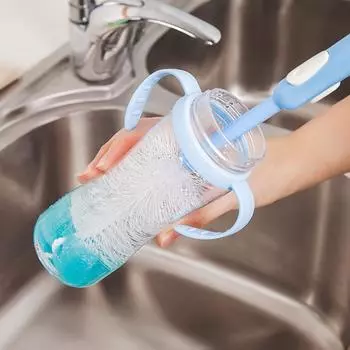 Губка для бутылок, щетка, стеклянная трубка, выдвижной очиститель, инструмент для чистки кухни
