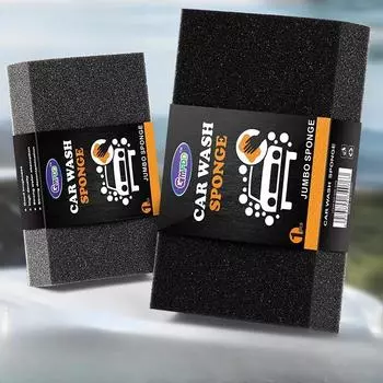 Губка для чистки автомобиля, большая черная губка для мытья автомобиля высокой плотности, принадлежности для автомобильных инструментов, полировка автомобиля, чистка воском, губка