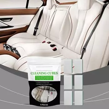 Губка для чистки кожи автомобиля, специальная губка для кожи, очищает и придает блеск коже One Size белый