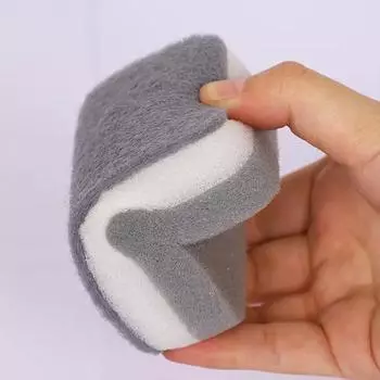 Губка для чистки кухни, губка для чистки, кухонные принадлежности 4 шт., в упаковке Pack of 4 серый