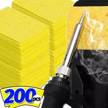 Губка для чистки паяльника, устойчивая к высоким температурам, очиститель для паяльников, сменная губка для удаления олова