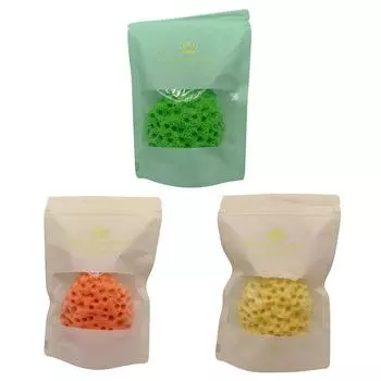 Губка для душа со шнурком, приятная для кожи, удобное хранение для чистки взрослых и детей