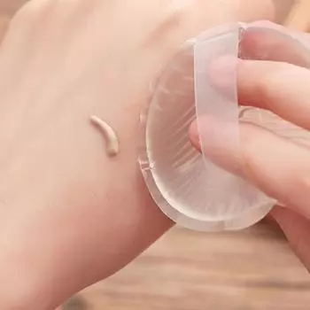 Губка для макияжа для лица, влажная и сухая подушка для макияжа, пудра, силиконовая пудра двойного назначения, прочная