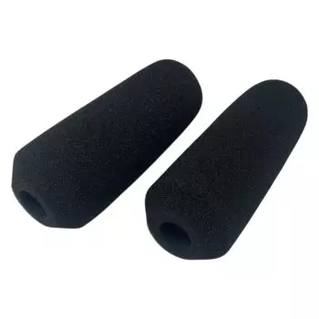 Губка для микрофона YESprime, ветрозащита, общая длина 120 мм, внутренний диаметр 18 мм, звукоизоляционный чехол для пистолета, ветрозащита, глушитель выстрелов, 2 шт.