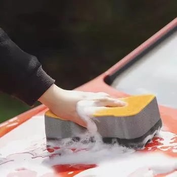 Губка для мойки автомобиля, большая губка, щетка для автомобиля, инструмент для автомобиля, сильное водопоглощение, хлопок высокой плотности, специальные принадлежности для мойки автомобиля 20.5cm10cm6cm