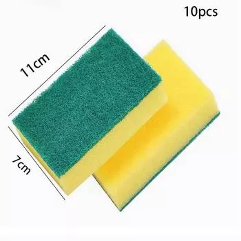 Губка для мытья посуды, протрите заводскую губку, чистую щетку, губку, не прилипайте, тряпка из дыни, кухонная тряпка, кухонная тряпка Pack of 10